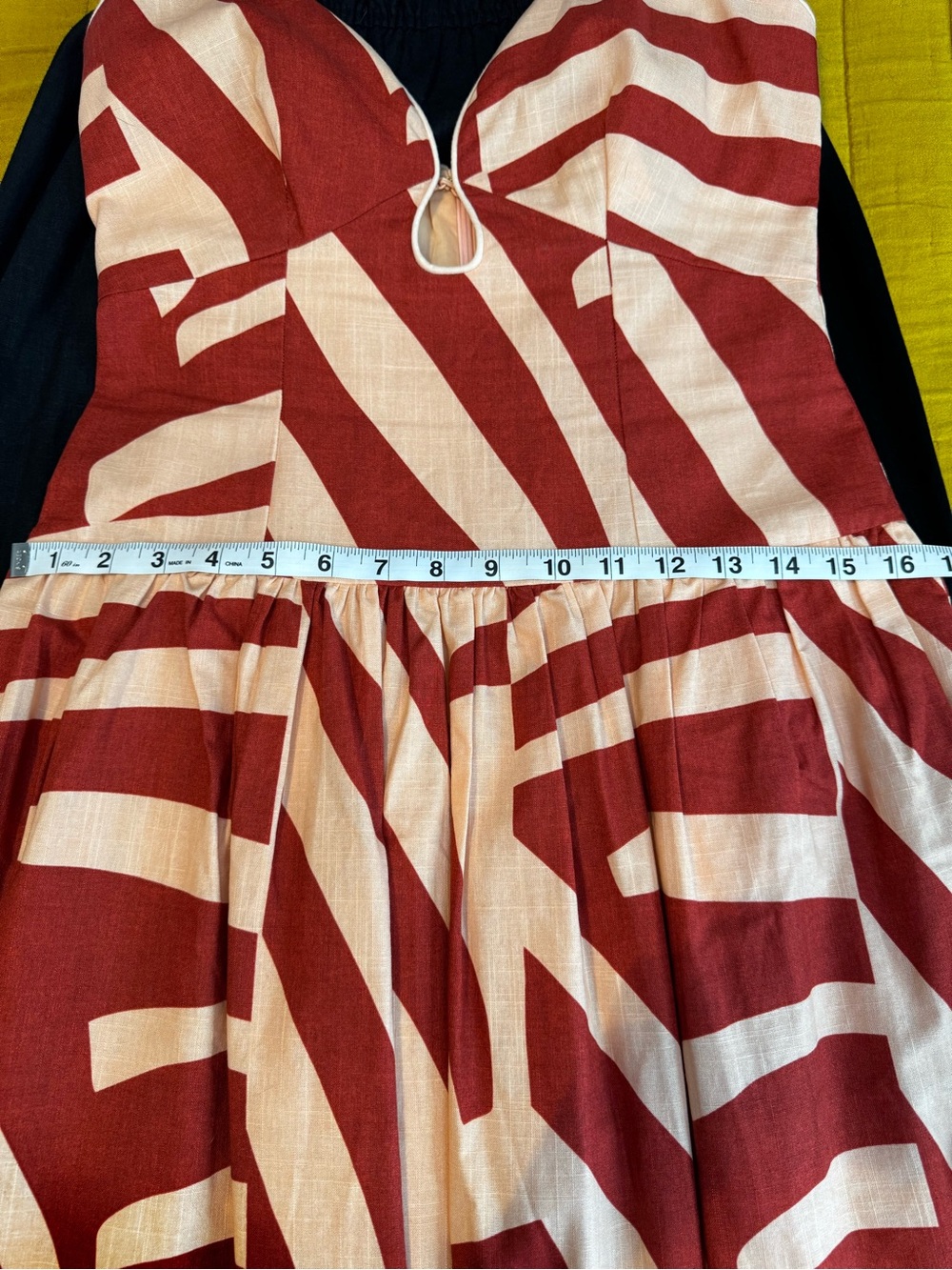 Mon Renn 100% cotton drop-waist maxi dress size XS - Picture 8 of 9